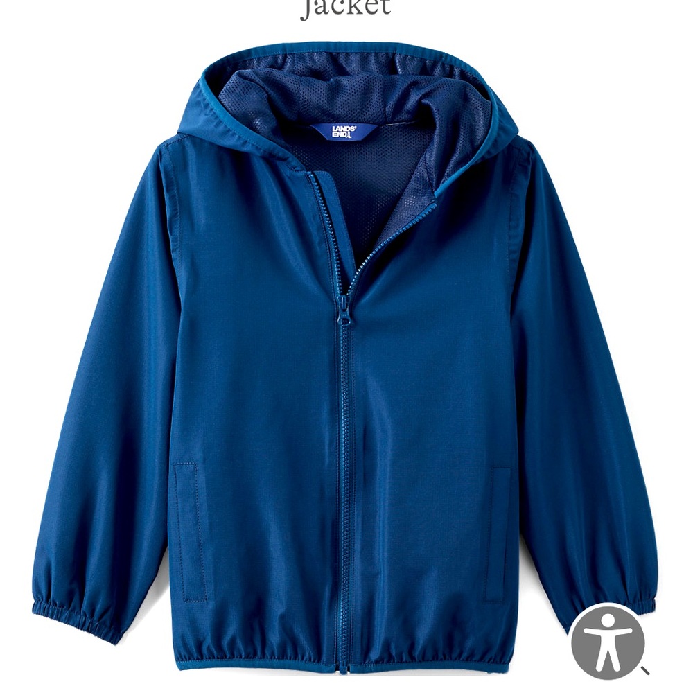 Lands End kids pack able rain jacket
Unisex size Large 14/16